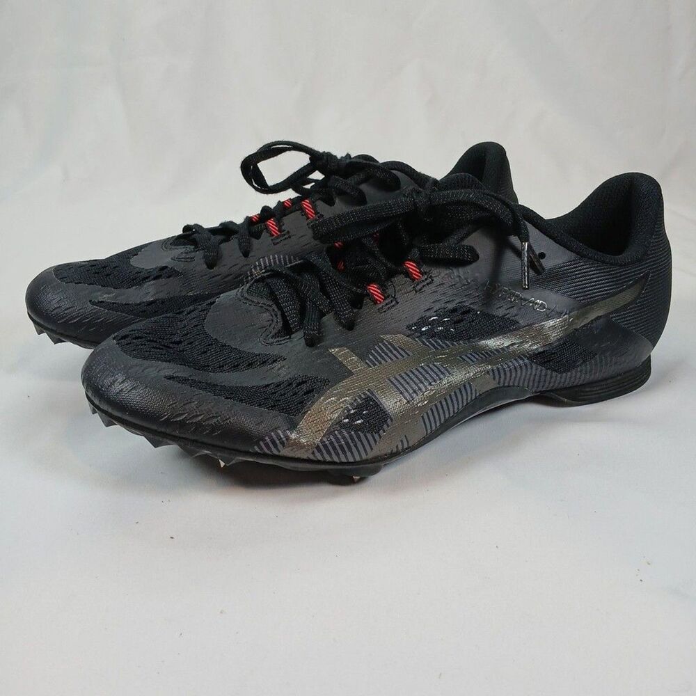 ASICS Hyper MD 8 Track Spikes Mens Size 10 Black Racing Shoes